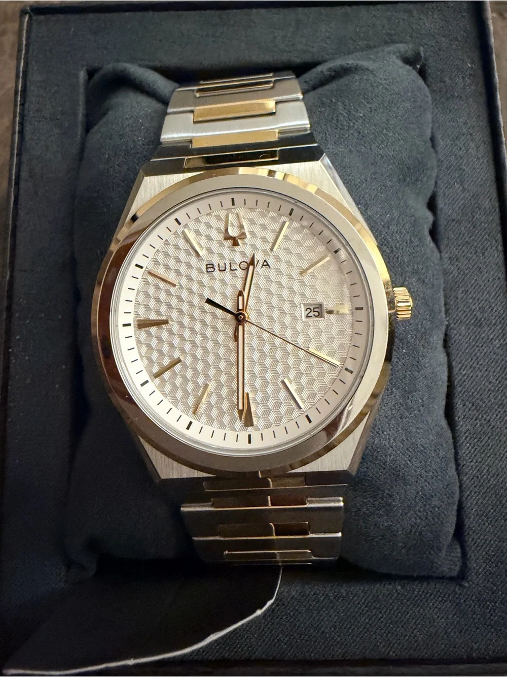 Bulova Two-Tone Silver and Gold Men’s Stainless Steel Watch